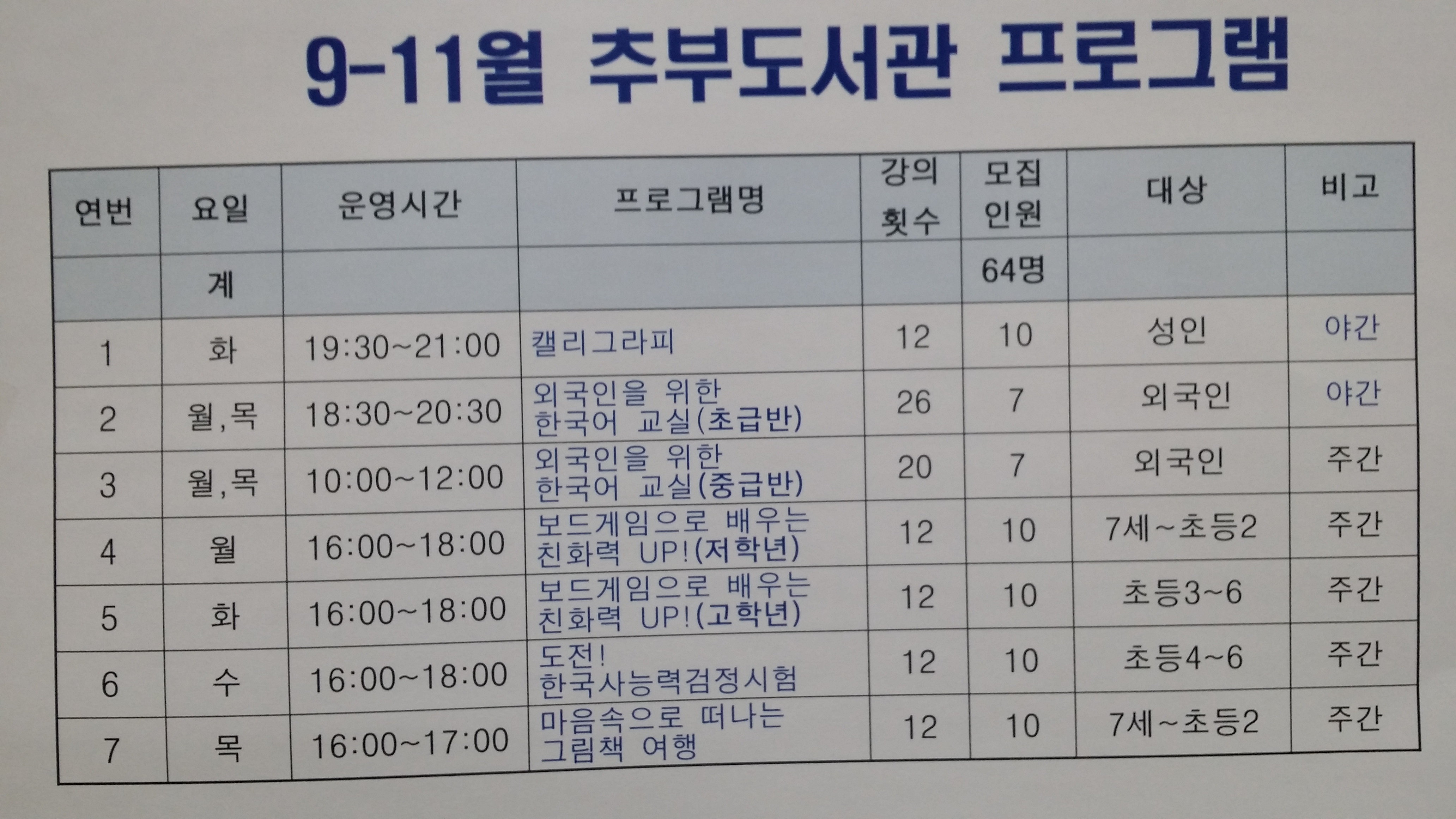 외국인 한글 교육 열공 첨부 이미지 #